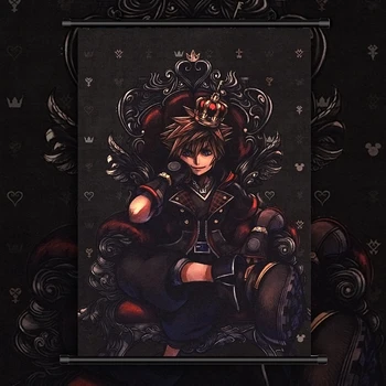 Превъртане стенен плакат аниме-манга Kingdom Hearts