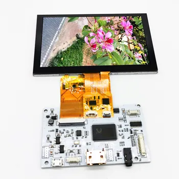 5-инчов капацитивен сензорен модул монитор, LCD дисплей за промишлено оборудване, LINUX, Android, Windows 7 8 10 Raspberry Pi