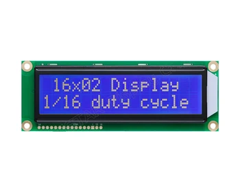 5 В WH1602L1-TMI WH1602L-TMI Синьо LCD дисплей Модул 122*44 мм Паралелен Порт HD44780 WH1602L-TMI-CT # WH1602L-TMI-CTW#