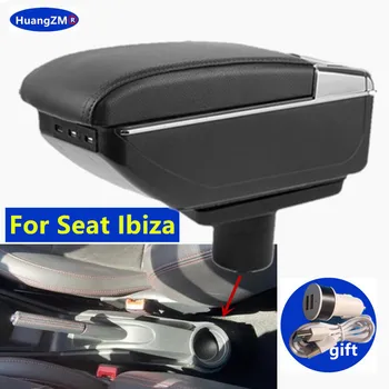 Кутия за подлакътник Seat Ibiza На Seat Ibiza 6j Ibiza 6L Детайли за дооснащения автомобилния подлакътник Кутия за съхранение на автомобилни аксесоари, Детайли на интериора