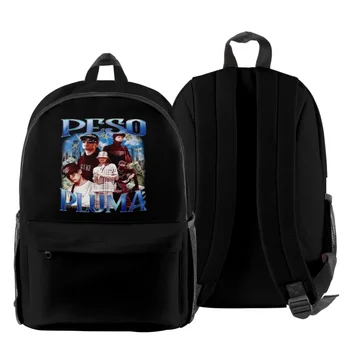 Раница Peso Pluma Singer, всекидневни училище раница, модерен раница с цип, хип-хоп раница, чанта с цип