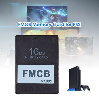 Безплатна McBoot MC Boot Card v1.953 Аксесоари за домашен компютър за Sony PS2 с Playstation 2 Игрова карта памет FMCB