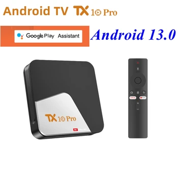 TX10 Pro Android 13,0 Smart TV Box Allwinner H313 Четириядрен 2 GB 16 GB 4K Voice AV1 1080P HD 5G Двойна Wifi BT5.0 Android Tv