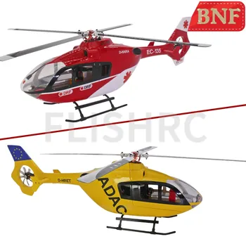Хеликоптер FLISHRC Roban EC135 в мащаб 450 с Четири Остриета на Носещия винт 6-канален GPS-Система за Управление на полета H1 BNF Not FLY WING