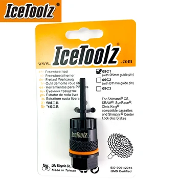 IceToolz 09C1 Инструмент за Премахване на лентата Свободно движение за Shimano/Chris King/Suntour/Sunrace/Sram Средства за Ремонт на Касети свободно движение за велосипеди