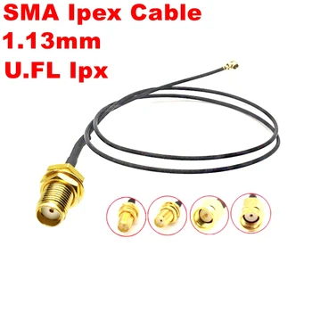 1 бр. скок sma с косичкой RP SMA женски на Сащ FL IPX 1.13 кабелни съединители контакти адаптер за Wifi-рутер GPS AP