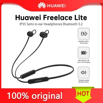 Безжични Bluetooth слушалки Huawei Freelace Lite, оригинални слушалки, спортни ушите с шумопотискане, слушалки