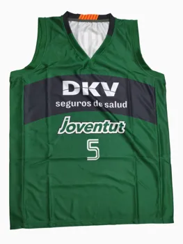 Joventut 2005-06 Начална форма на RUDY баскетболно майк с топлинна релефни обичай името и номера