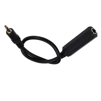 100шт 3,5 мм plug-6,35 мм plug TRS Стерео аудио кабел Адаптер за слушалки за телефон, лаптоп