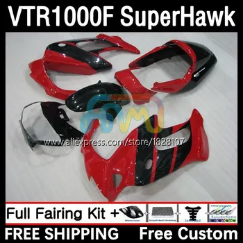 SuperHawk за HONDA VTR1000 F VTR 1000 F 1000F 40No.42 VTR1000F 1995 1996 1997 1998 1999 00 01 02 03 04 05 Кожух, червен черен