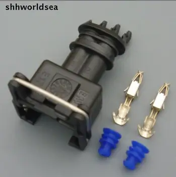 Shhworldse 100Kit 2Way 2PIN 3,5 мм жак за автомобилното гориво инжектор с множество конектори ЖАК за таймер захранване на МАЛКИ ниво