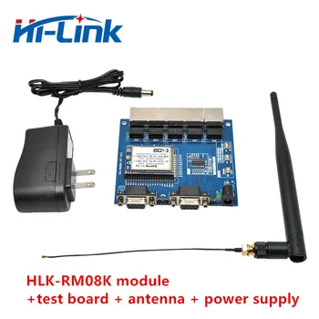 Безплатна доставка и 2 бр. сериен модул Wi-Fi HLK-RM08K/четири Ethernet порта, два серийни порта UART за модул Wi-Fi MT7688K, такса развитие