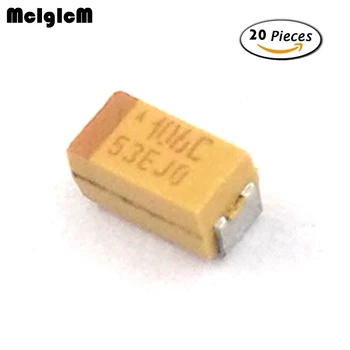 MCIGICM 20pcs Танталовый кондензатор 3216 10 icf 16 SMD