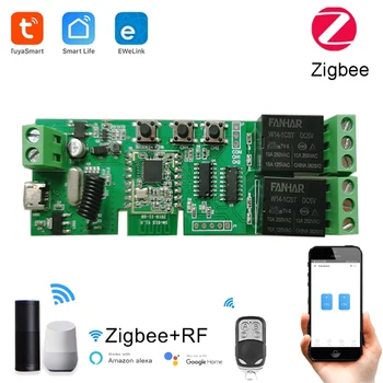 Zigbee Smart 1 /2 КАНАЛА Модул Прекъсвач светлина Dc 5/12/32 В RF433 Приемен Модул Реле за Състоянието на устройствата за Дистанционно управление на Smart Home Switch