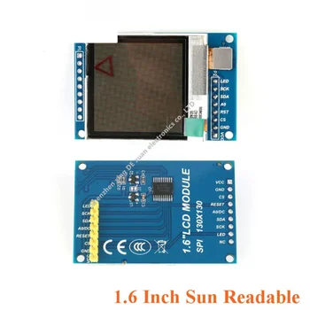 1,6-Инчов SPI Сериен LCD TFT Модул на Екрана на Дисплея 130*130 SSD1283, Видим на слънчева светлина за Arduino 1.6 