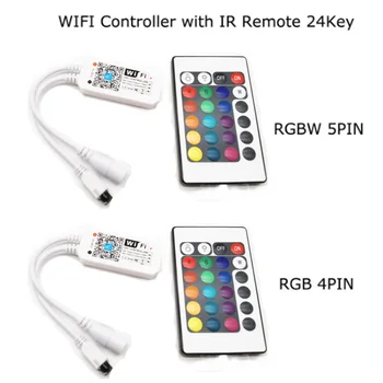 16 милиона цвята, Wifi, RGB / RGBW led контролер управление смартфон в режим музика и таймер за магията на home wifi mini led rgb контролер