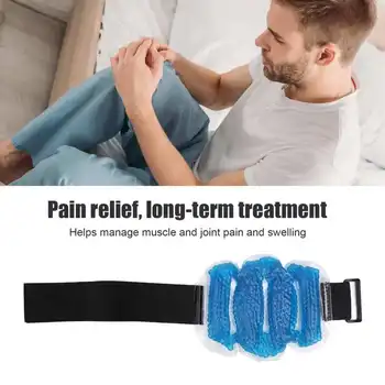 Регулируема пакет с лед за облекчаване на болки при травми, за многократна употреба гел, студен и Горещ пакет, Спортна подкрепа на гърба, кръста, коляното, обвивка от студ, пакет с лед