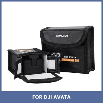 Акумулаторна чанта Защитен калъф за транспортиране на литиева батерия Безопасна взрывозащищенная чанта за аксесоари DJI Avata