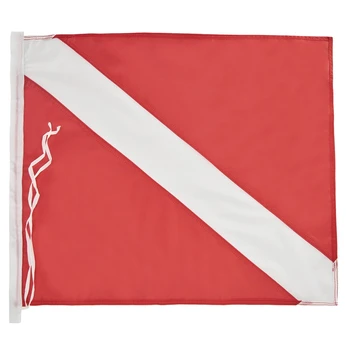 Флаг за гмуркане с надуваеми буем, флаг за подводен риболов, флаг за гмуркане, Сигнален флаг, за лодки, гмуркане с шнорхел