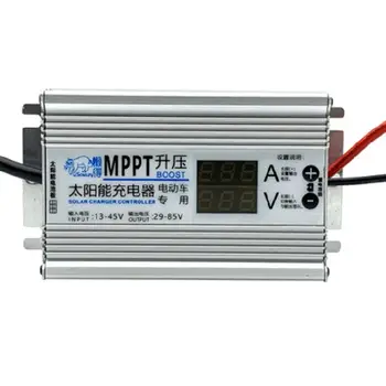 MPPT Контролер зарядно устройство за слънчеви батерии 10A Усилвател с регулируем напрежение 24 36 48 60 72 на Регулатор На напрежение на батерията
