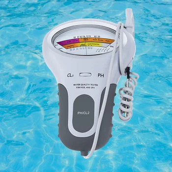Тестер за хлор във водата Професионален измерване на PH на хлор CL2 за измерване на нивото на водата с датчик за басейна на Спа