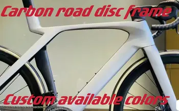 2024 Карбоновая рама с най-спирачен спирачка T1000 Carbon Road Bike Frame Набор от рамки за велосипедни състезания T47 Thread XDB DPD Ship