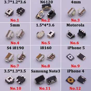 5ШТ 2*4*3.5 3*6*3.5 Осезаемо Бутон Микропереключатель за Samsung S2 S3 S4 Note3 I8190 I8160 Nokia Lenovo HTC Xiaomi Мото