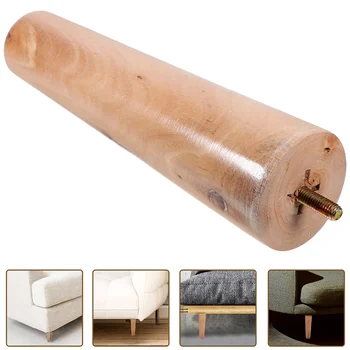 краката на гардероба 4шт Дървени крака в подножието на мека мебел от масивно дърво Краче за поставяне на мебели Крак на дивана