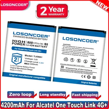 Батерия LOSONCOER TLi036A1 капацитет 4200 mah батерии За Alcatel One Touch Линк 4G + 4G + LTE, Y900, Y900NB