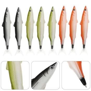 8 бр. химикалки за писане, химикалка дръжка във формата на риба, Студентски Канцеларски материали за подпис