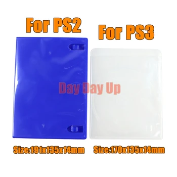 1 бр. за PS2 CD DVD-диск Пластмасов калъф Просторен Кутия за съхранение на cd-та за PS3 Защитната обвивка Подмяна аксесоари