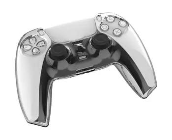 2022 Прозрачен твърд корпус за контролер PS5, защитен калъф с кристали, прозрачен капак за аксесоари за геймпада Playstation5