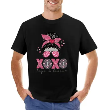 Тениска Xoxo (розово), тениска на поръчка, реколта дрехи, забавна тениска, мъжки ризи с графичен дизайн
