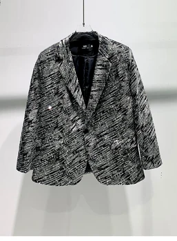 qe0727 Модерен мъжки палта и якета 2024 за подиум, луксозен Европейски дизайн, мъжки дрехи, за партита