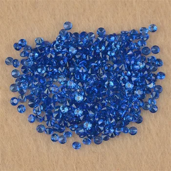 0,8 ~ 4,0 мм, Кръглата форма на диамант нарязан 113 # Тъмно син цвят на Синия шпинел Синтетичен Шпинел Губим скъпоценни камъни Камък за бижута