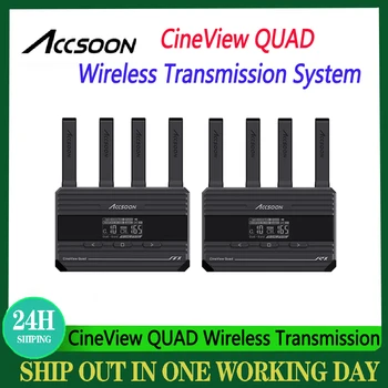 ACCSOON CineView QUAD Wireless Image Video Transmission System SDI, HDMI Transmitter Receiver Kit 500ft Прехвърляне на изображения и видео