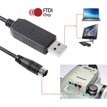 Takahashi USB, RS232 Кабел FTDI RS232 USB към Mini Din 4P Штекерный кабел за Свързване на Temma към КОМПЮТЪРА USB-TRS02320