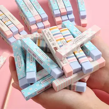 6 Опаковки Корейски Молив Rainbow Fresh Strip Eraser За Децата И Учениците, На Специални Ученически Пособия, Канцеларски Материали Подарък