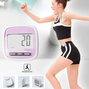 3D Крачкомер Крачкомер за разходка 3D Крачкомер Водоустойчив Многофункционален Спортен LCD дисплей за броене на калории, Обзавеждане за фитнес