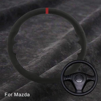 Automobile Калъф за Волана на Mazda 3 Mazda Axela 5 Mazda 6 Atenza Mazda MPV Pentium B70 Замшевая Плитка За Волана Нескользящая