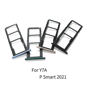 За Huawei Y7a/P Smart 2021 Тава за SIM-карти Слот за Притежателя Гнездо за адаптер за Резервни Части
