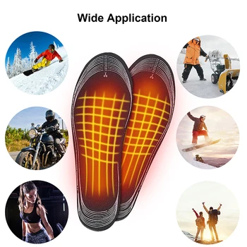 USB-Стелки За Обувки С Подгряване, Електрически Топло За Краката, Топло За Чорапи, Зимни Спортове На открито, Нагревательная Стелки, Зимни Топла Възглавница