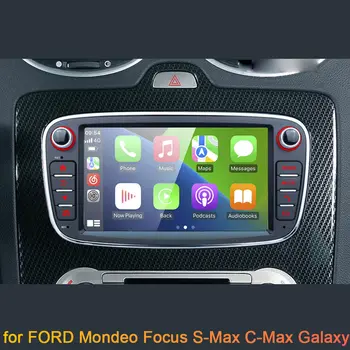 за FORD Mondeo Focus S-Max, C-Max, Galaxy 2007 2008 2009 2010 2011 автомобилно главното устройство стерео радио мултимедиен плейър gps Android черен