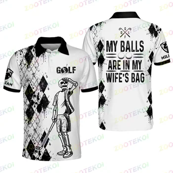 Мъжки t-shirt-топка за голф, лека и дишаща лятна удобна риза с къси ръкави за активен отдих или спорт, пуговица на ревера