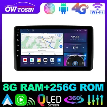 Owtosin QLED 1280*720 P 8 Core 8 + 128 Г Автомагнитола За Toyota Noah Voxy 2007-2014 GPS Carplay Android Авто Главното Устройство Авторадио 4G LTE