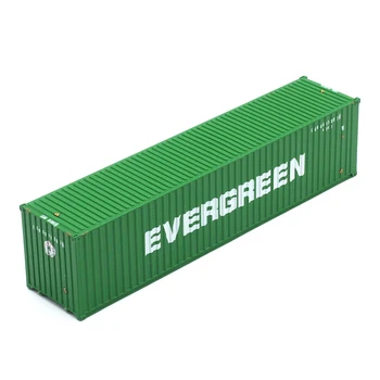 Имитация на контейнера за изпращане EVERGREEM в мащаб 1: 50, модел от сплав, 40 фута контейнер, на сцената на доставка аксесоари със собствените си ръце