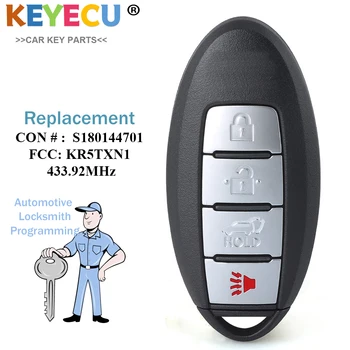 Интелигентен ключ дистанционно управление KEYECU за Infiniti QX50 2019, ключодържател Continental: S180144701 433,92 Mhz - FCC Id: KR5TXN1