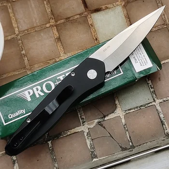JUFULE Protech Newport Mark S35VN острието Алуминиево Ловно Туристически Карманное кухненско EDC Инструмент за Оцеляване на открито на Тактически сгъваем нож