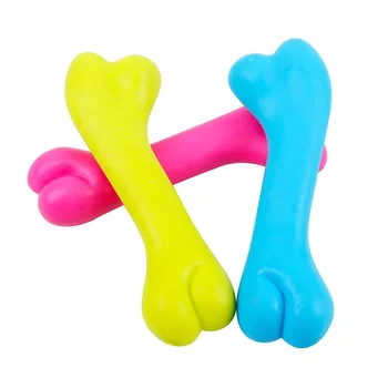 Играчки за домашни кучета Гумени играчки за дъвчене PVC Прозрачна твърда кост, устойчив на укусам, Основната зъб за малки кученца Зоотовары
