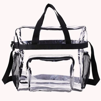 Прозрачната чанта за стадион за спорт, големите чанти през рамо, унисекс, дамски чанти, чанти